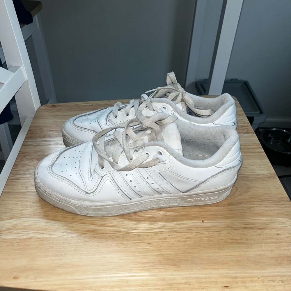 Adidas White Leather Sneakers
